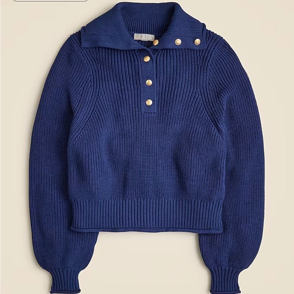 J. Crew | Ribbed cotton button-collar sweater - Picture 4 of 4
